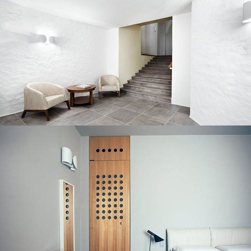 Metal Wall Mounted Sconce Black/White/Gold/Silver Wall Lights for Bedroom