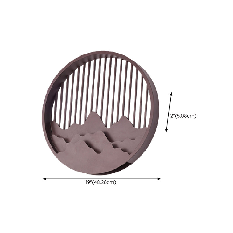 Circle Wall Sconce Contemporary Outdoor Wall Light Fixture for Courtyard