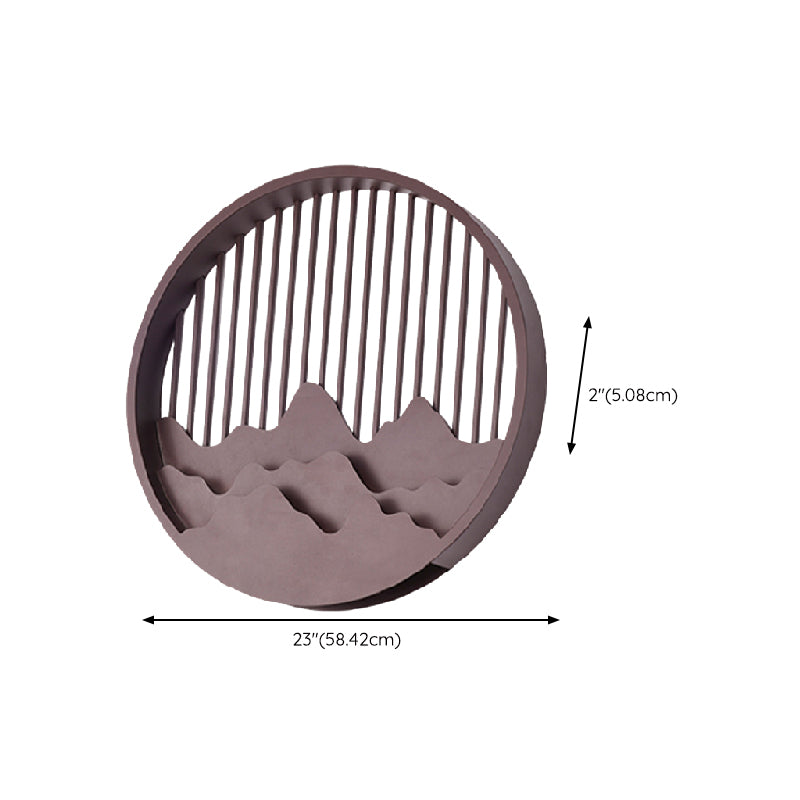 Circle Wall Sconce Contemporary Outdoor Wall Light Fixture for Courtyard