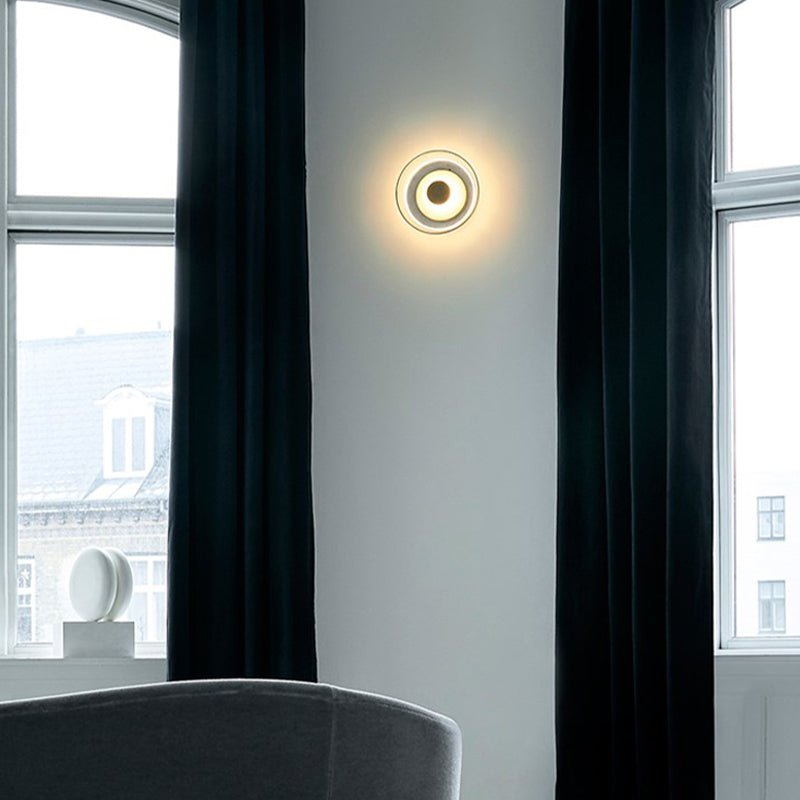 Glass Shade Wall Lights Modern Style Wall Mounted Sconce for Bedroom