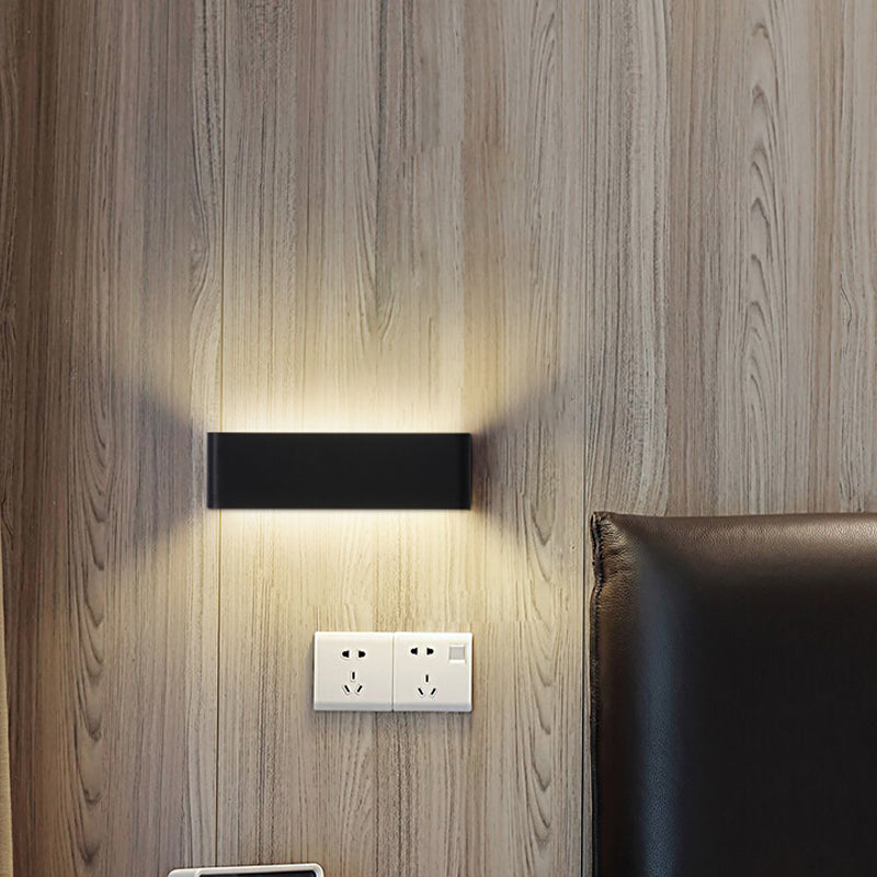 Contemporary Wall Sconce Rectangular Wall Light Fixture with Aluminium