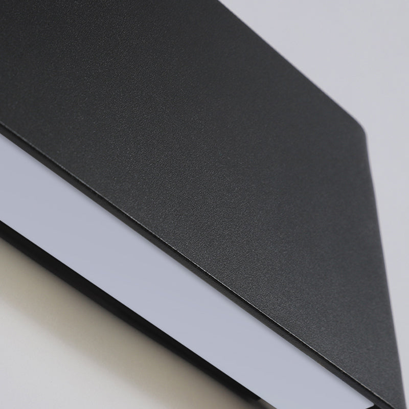 Contemporary Wall Sconce Rectangular Wall Light Fixture with Aluminium