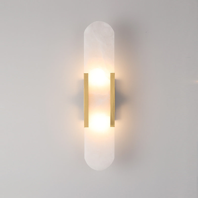 Simple Shape Wall Mounted Light 2 Lights Flush Mount Wall Sconce
