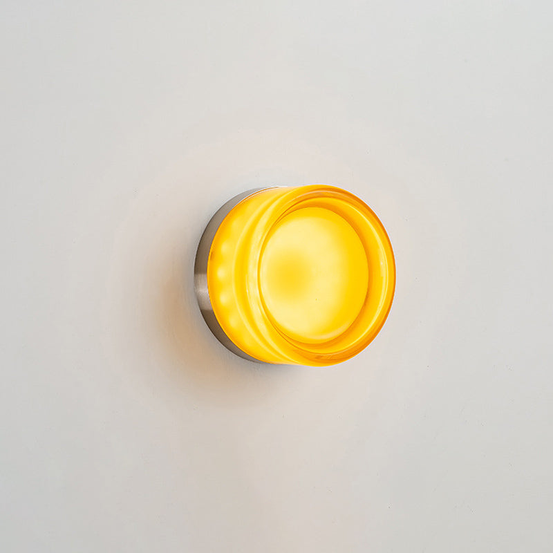 Modern Simple Shape Wall Mounted Light 1 Light Metal Flush Mount Wall Sconce