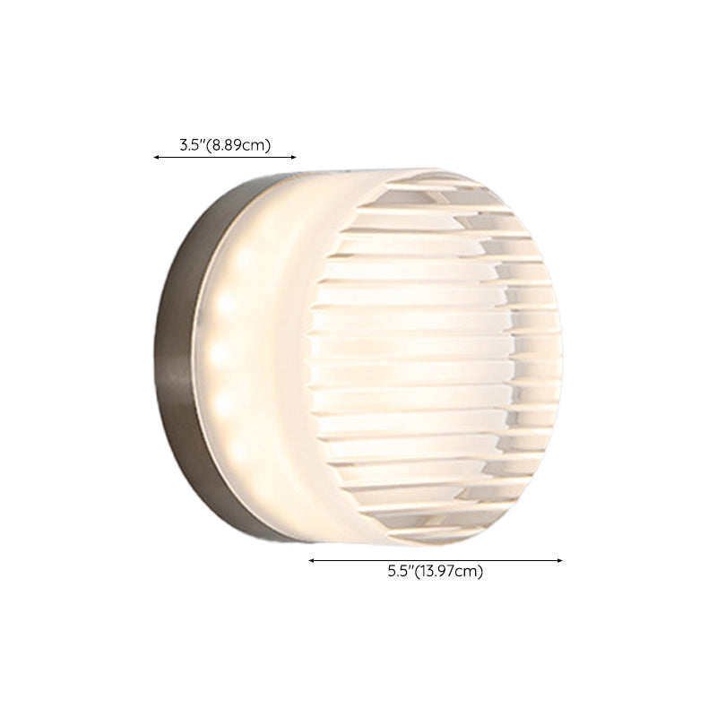 Modern Simple Shape Wall Mounted Light 1 Light Metal Flush Mount Wall Sconce