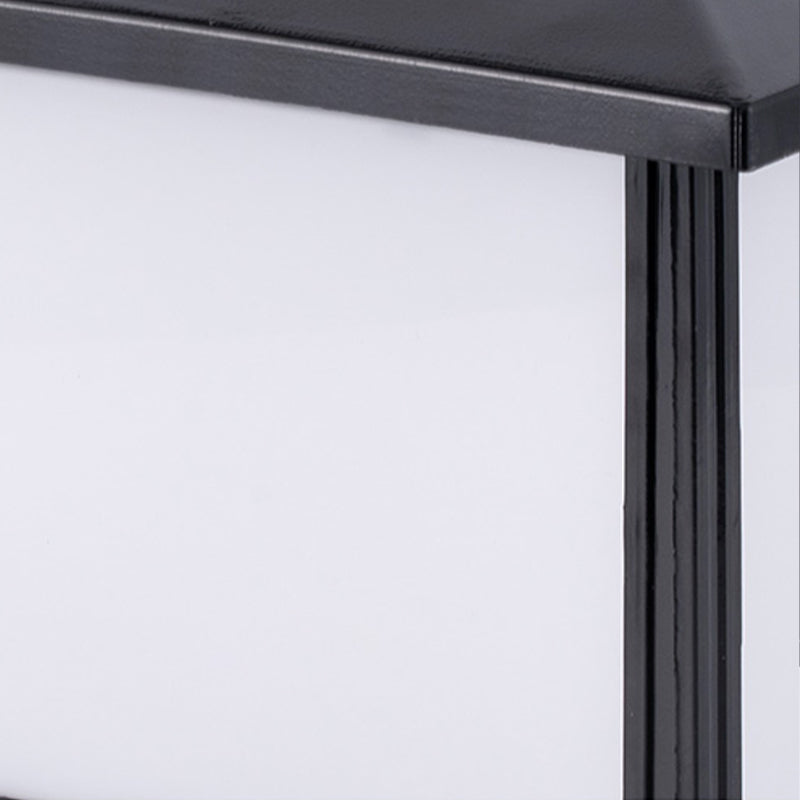 Contemporary Pillar Light Minimalist LED Solar Lighting Fixture for Garden