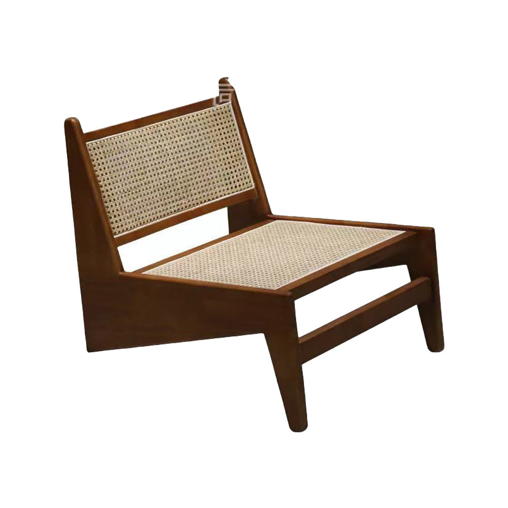 29" Wide Tropical Dining Side Chair Rattan Natural Outdoor Chair