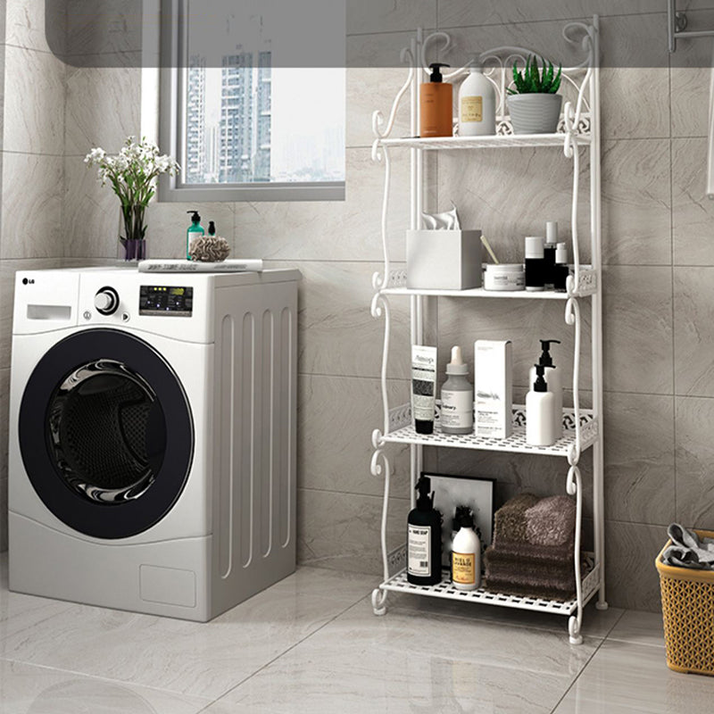 Standard Contemporary Bookcase Open Back Metal Bookshelf with Shelves