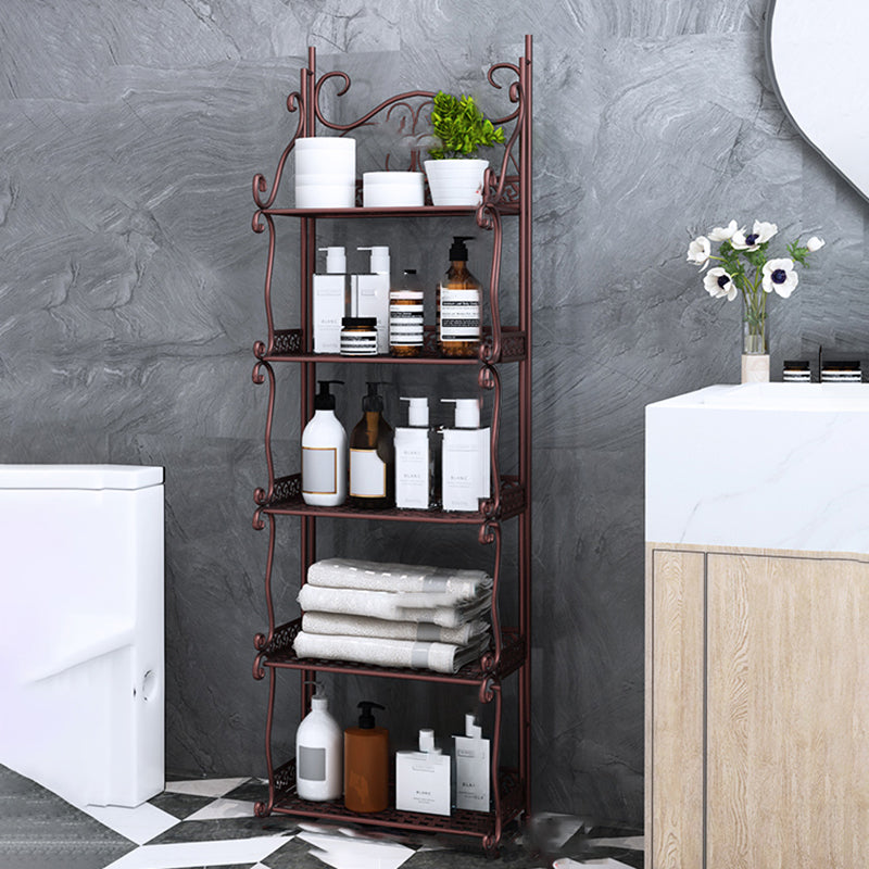 Standard Contemporary Bookcase Open Back Metal Bookshelf with Shelves