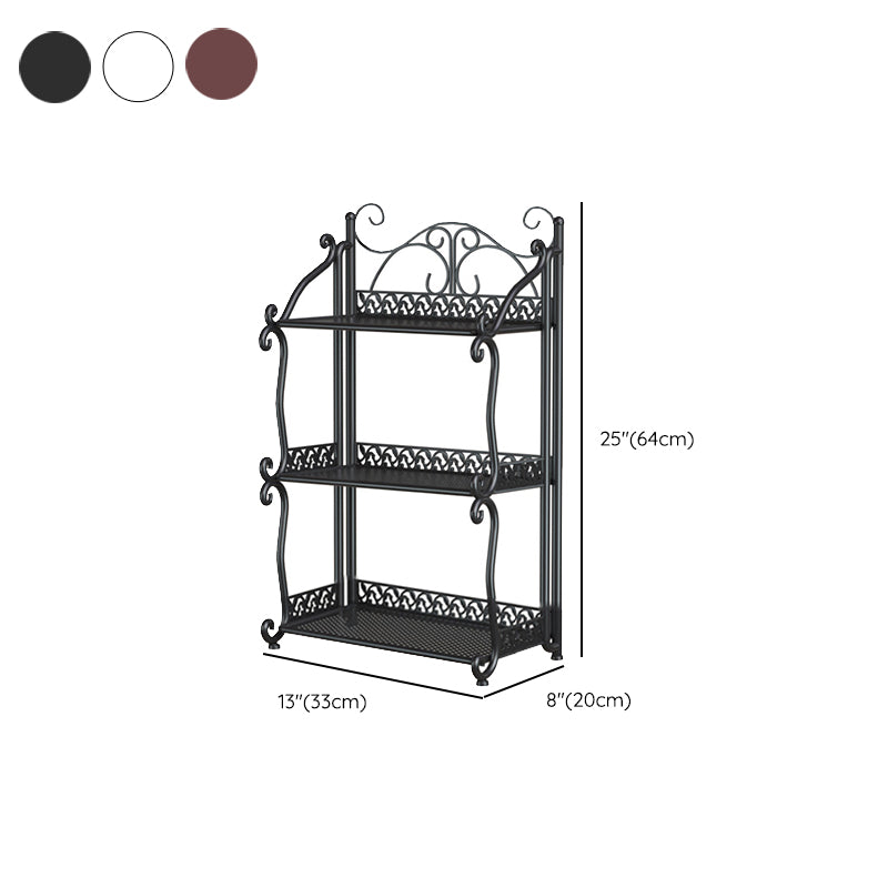 Standard Contemporary Bookcase Open Back Metal Bookshelf with Shelves