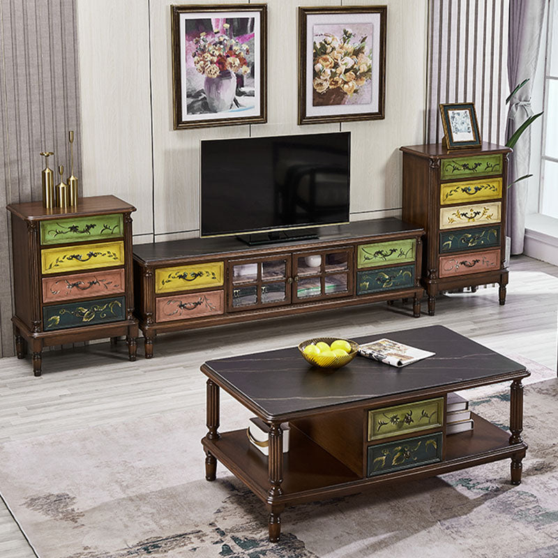 Traditional Style Vertical Lingerie Chest Wood Storage Bachelor Chest for Bedroom