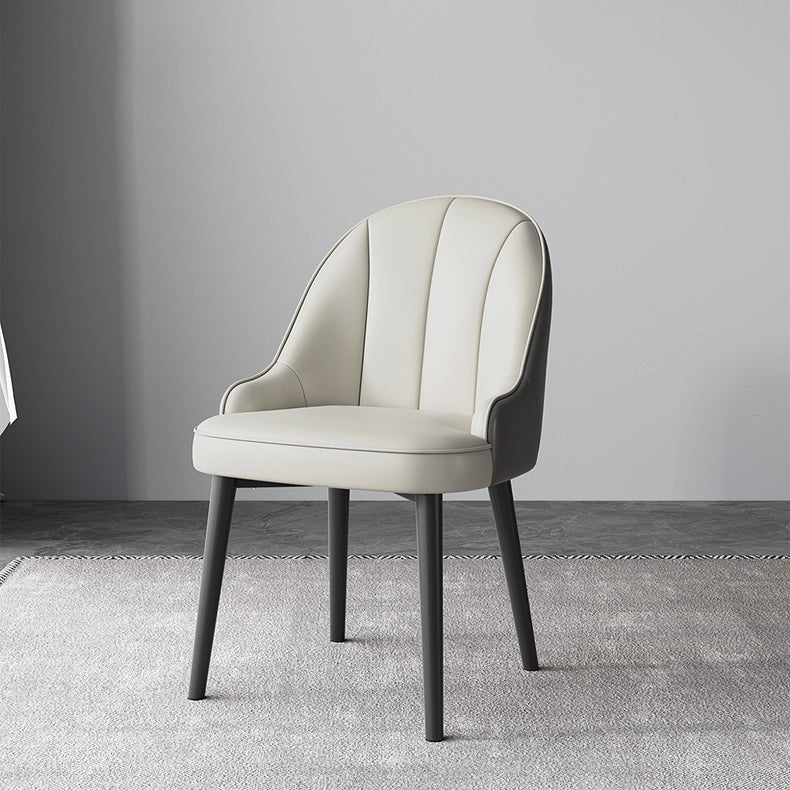 Modern Style Side Chair Leather Parsons Dining Chair for Dining Room