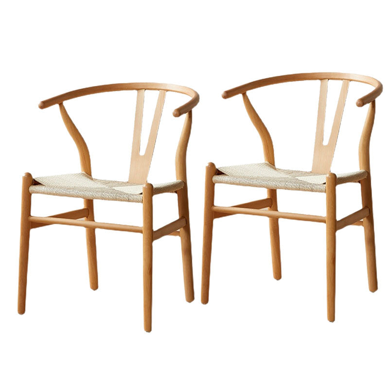 Modern Style Arm Chair Solid Wood Indoor Dining Chair for Dining Room