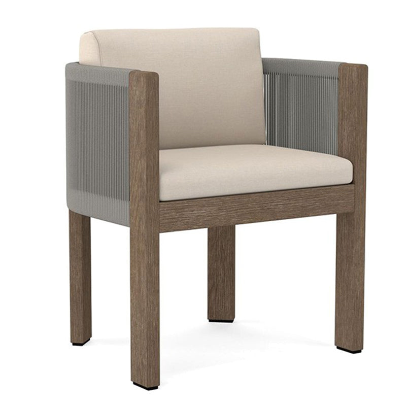 Modern Wicker Dining Armchair Arms included Dining Side Chair