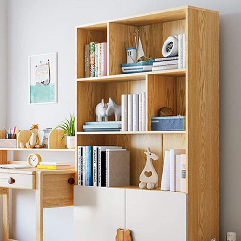 Scandinavian Closed Back Book Shelf Freestanding Standard Kids Bookshelf
