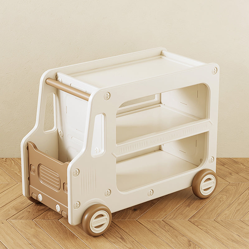 Contemporary Plastic Automobile Theme Kids Bedside Table with Cabinet