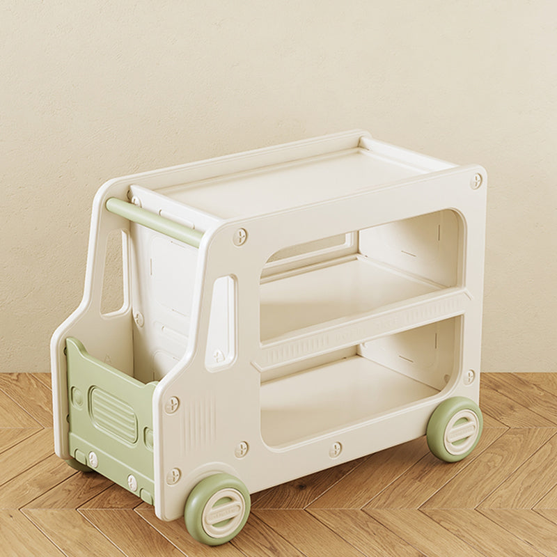 Contemporary Plastic Automobile Theme Kids Bedside Table with Cabinet