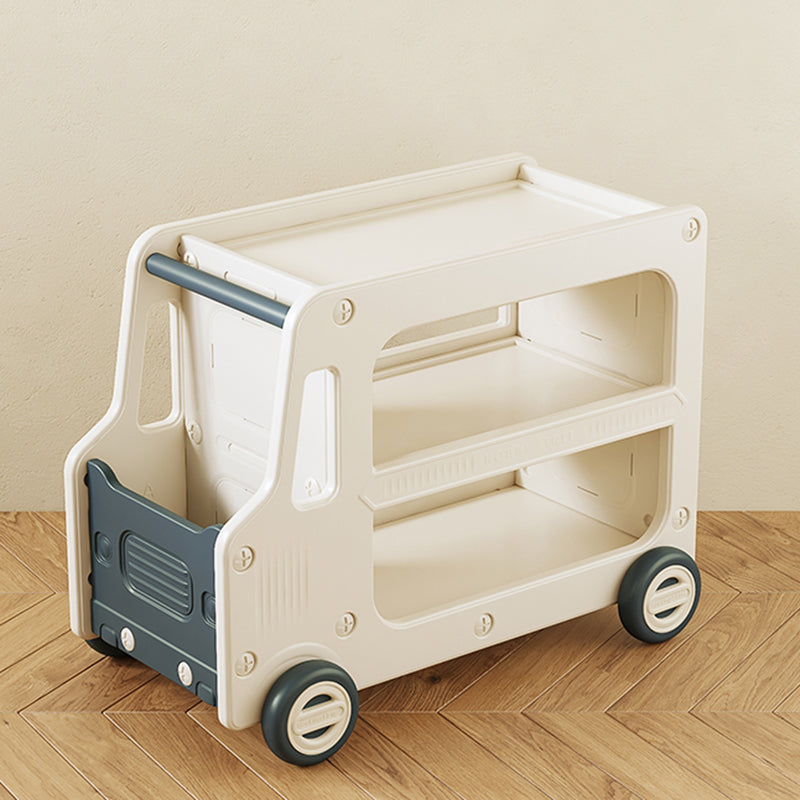 Contemporary Plastic Automobile Theme Kids Bedside Table with Cabinet
