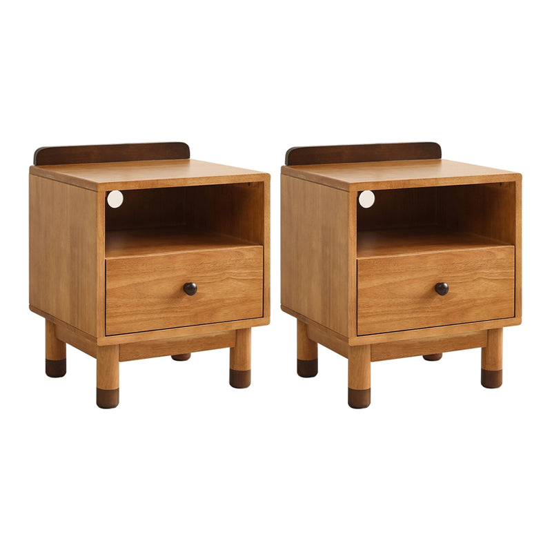 Solid Wood Lighting Not Included Kids Bedside Table with Drawers