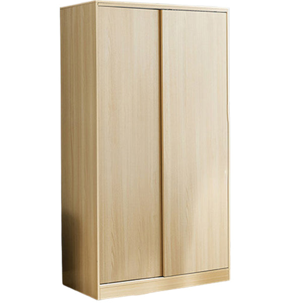 Manufactured Wood Kids Closet Contemporary Armoire Cabinet with Garment Rod