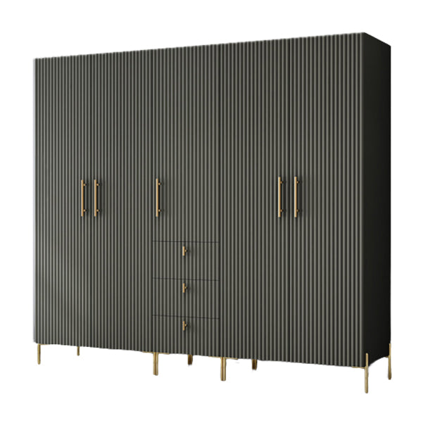 Manufactured Wood Kid's Wardrobe Contemporary Armoire Closet with Garment Rod