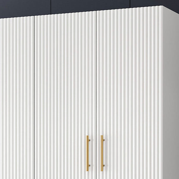 Manufactured Wood Kid's Wardrobe Contemporary Armoire Closet with Garment Rod