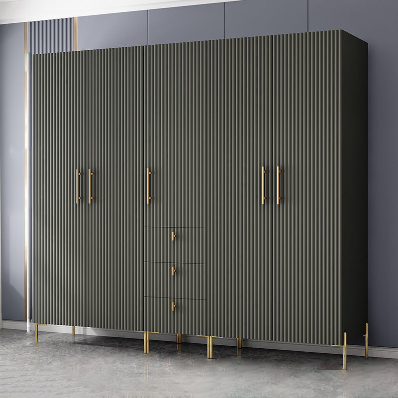 Manufactured Wood Kid's Wardrobe Contemporary Armoire Closet with Garment Rod
