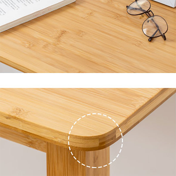Study Desk Light Wood Desk and Chair Bamboo Home Writing Desk