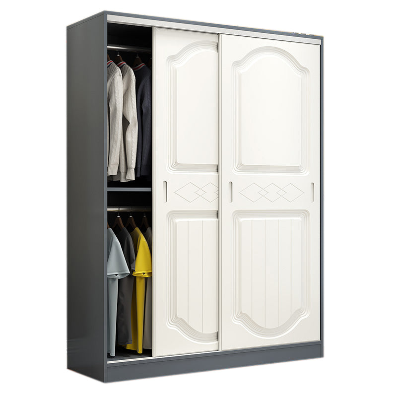 Contemporary Matte Kids Closet Wooden High Gloss Kid's Wardrobe