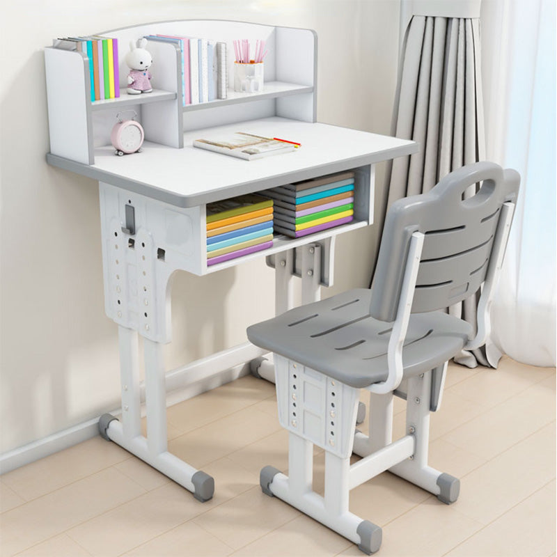 Adjustable Home Kids Desk Writing Desk Kids Desk and Chair with Hutch