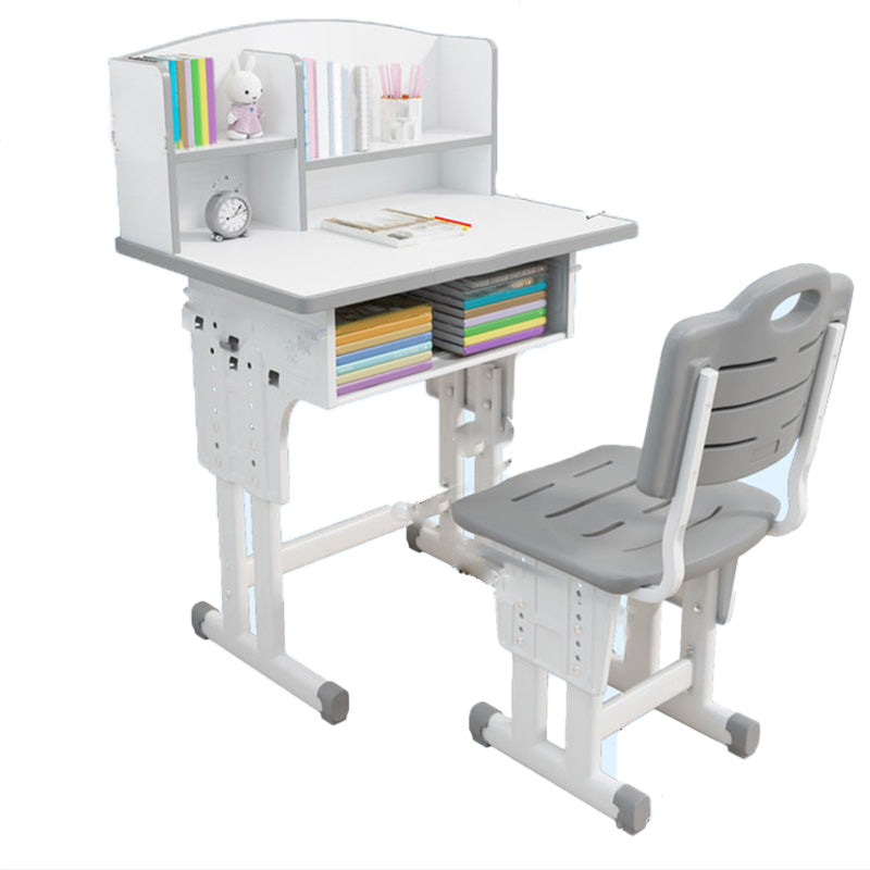 Adjustable Home Kids Desk Writing Desk Kids Desk and Chair with Hutch