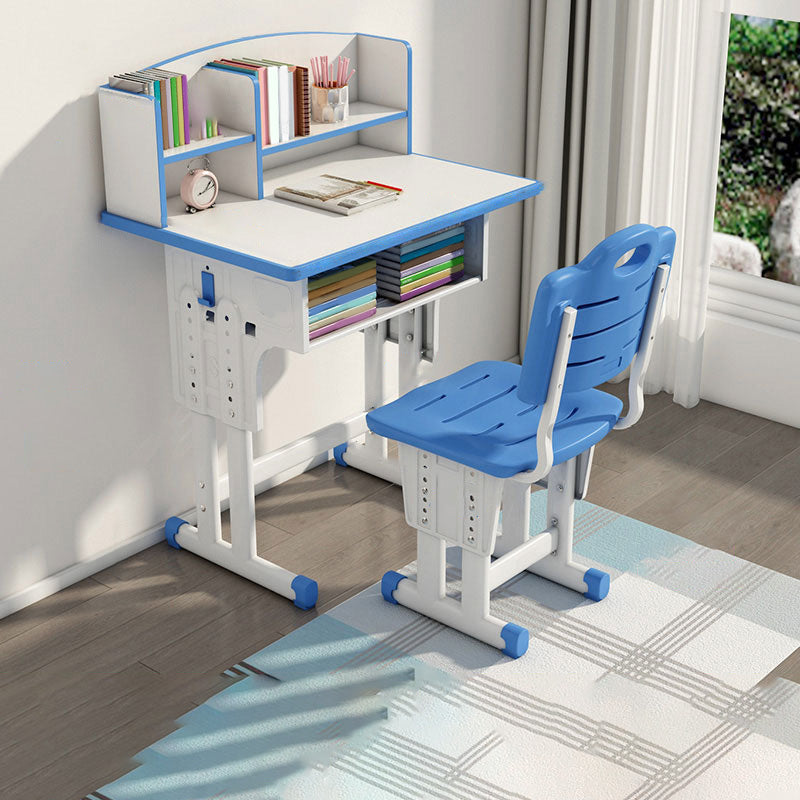 Adjustable Home Kids Desk Writing Desk Kids Desk and Chair with Hutch