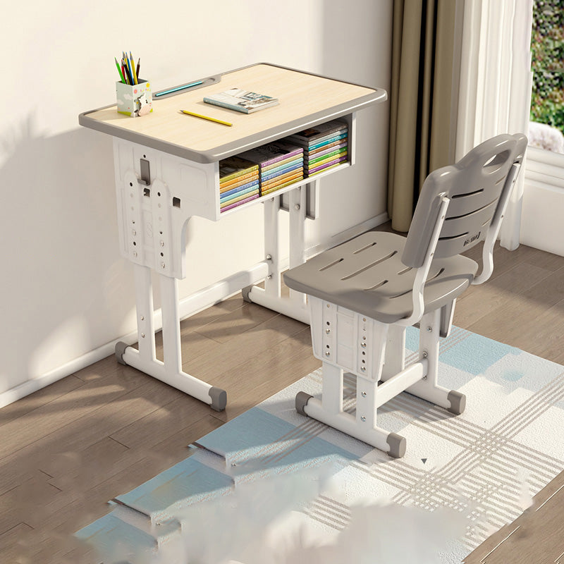 Adjustable Home Kids Desk Writing Desk Kids Desk and Chair with Hutch