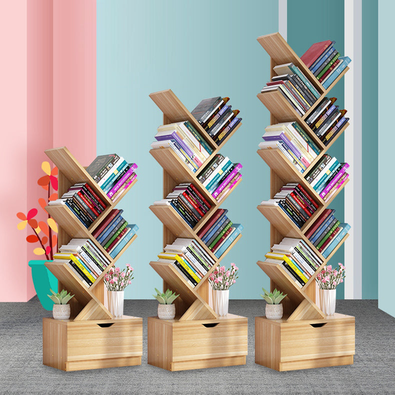 Contemporary Tree Book Shelf Manufactured Wood Standard Kids Bookshelf