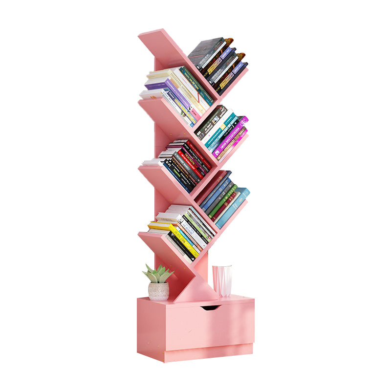 Contemporary Tree Book Shelf Manufactured Wood Standard Kids Bookshelf