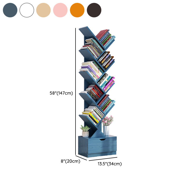 Contemporary Tree Book Shelf Manufactured Wood Standard Kids Bookshelf