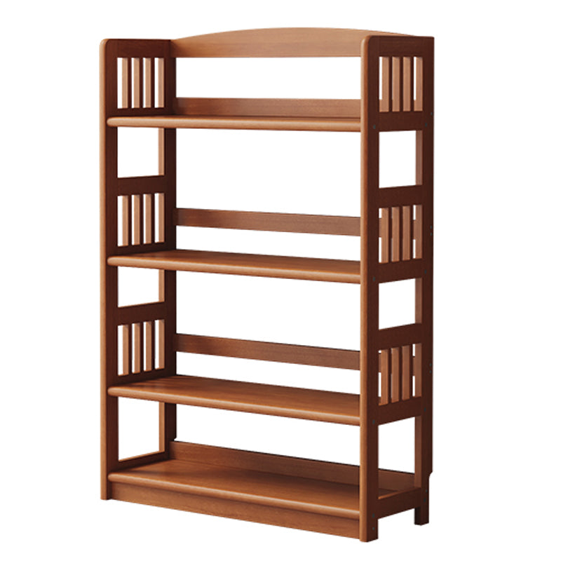 Industrial Closed Back Book Shelf Rubberwood Standard Kids Bookshelf