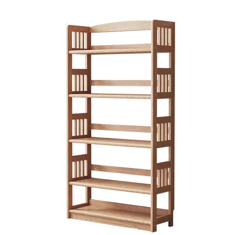 Industrial Closed Back Book Shelf Rubberwood Standard Kids Bookshelf