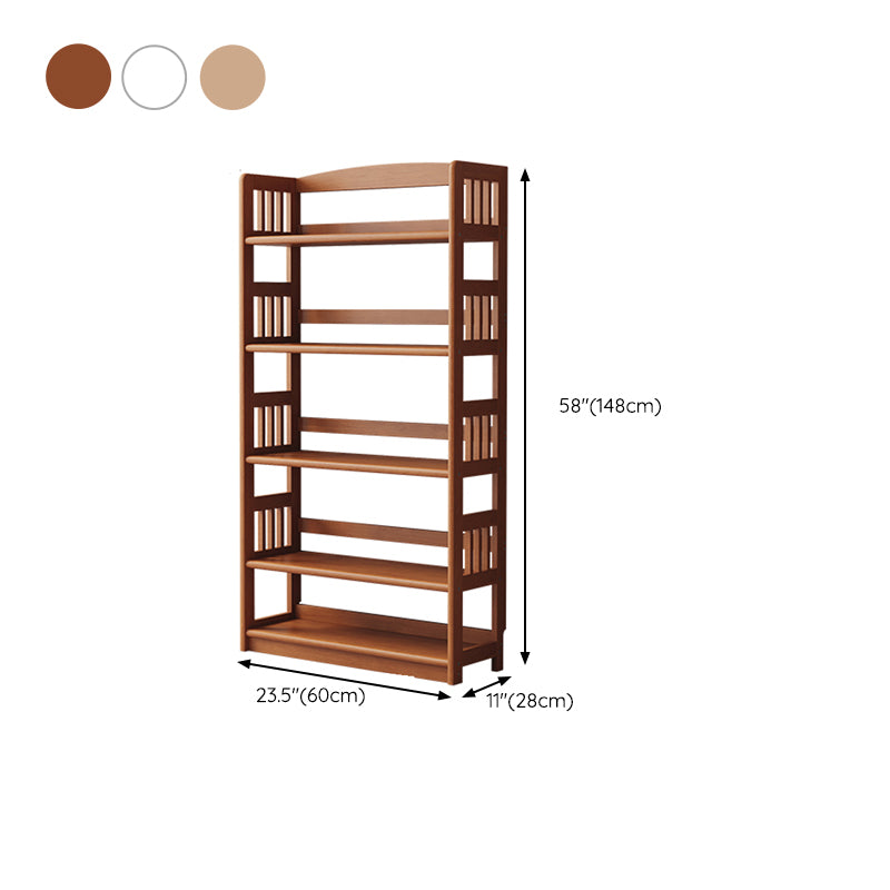 Industrial Closed Back Book Shelf Rubberwood Standard Kids Bookshelf