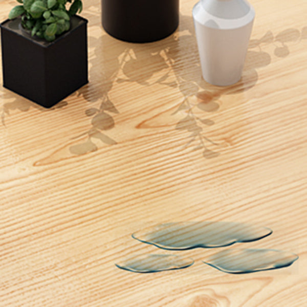Modern Round Dinner Table Natural Oak Wooden Tabletop for 2 Persons