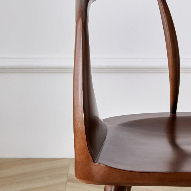 Modern Indoor Dining Arm Chair Solid Wood Windsor Back Arm Chair