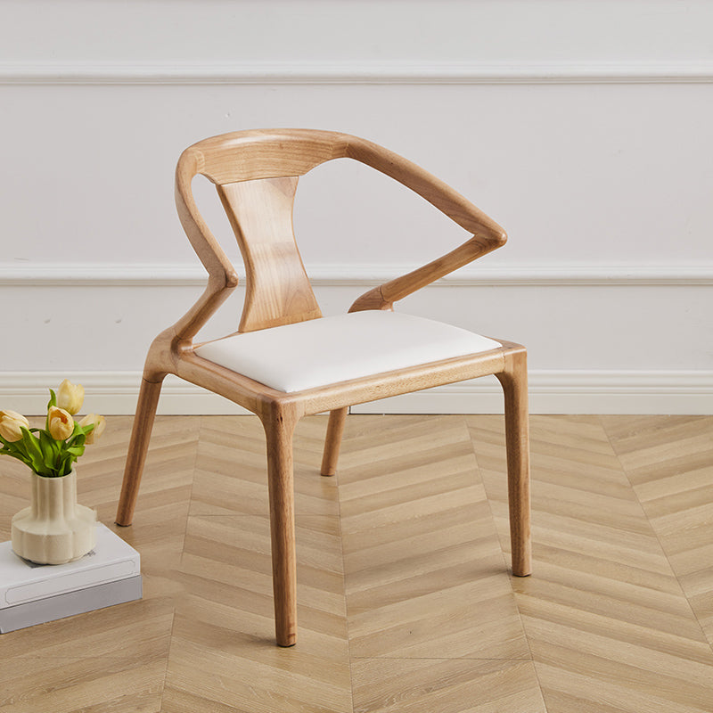 Modern Indoor Dining Arm Chair Solid Wood Windsor Back Arm Chair