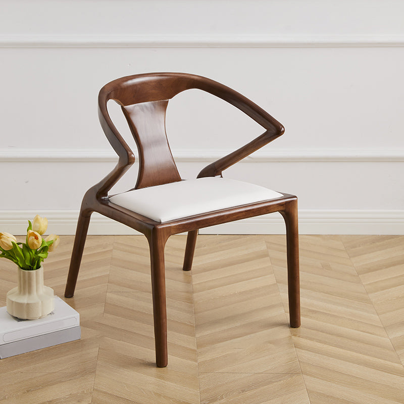 Modern Indoor Dining Arm Chair Solid Wood Windsor Back Arm Chair