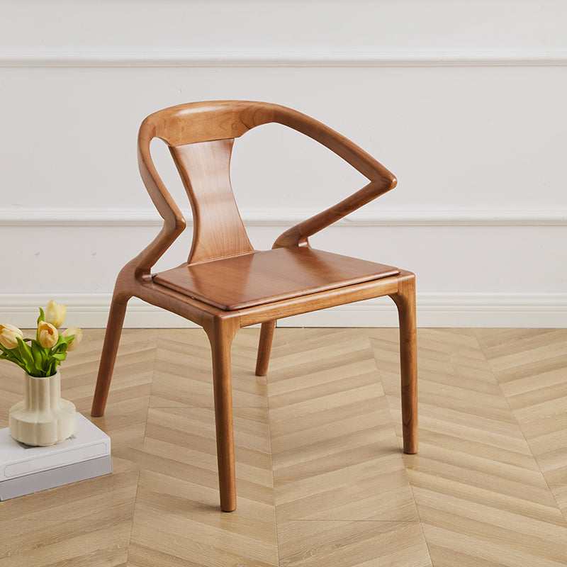Modern Indoor Dining Arm Chair Solid Wood Windsor Back Arm Chair