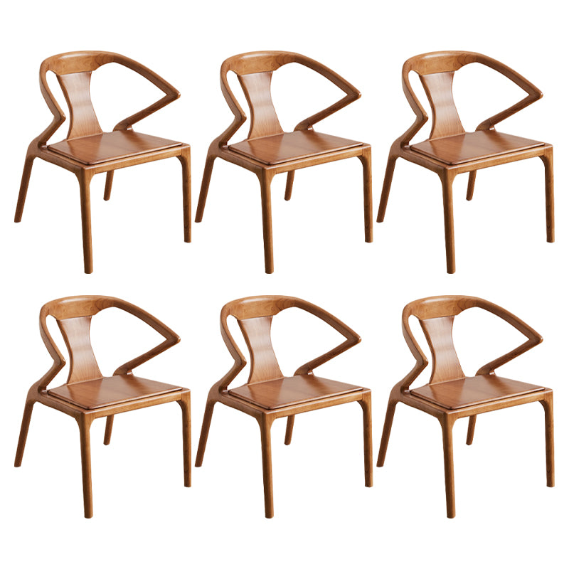 Modern Indoor Dining Arm Chair Solid Wood Windsor Back Arm Chair