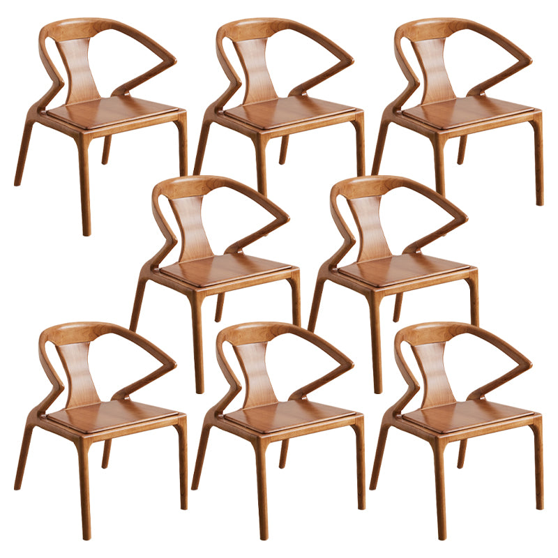 Modern Indoor Dining Arm Chair Solid Wood Windsor Back Arm Chair