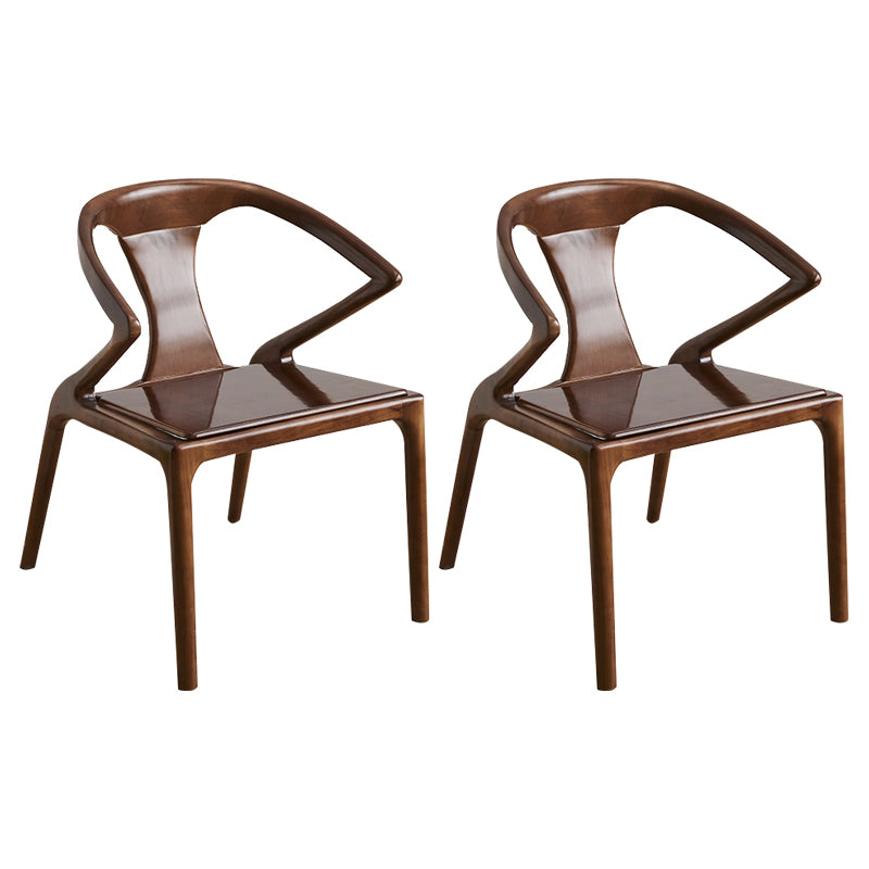 Modern Indoor Dining Arm Chair Solid Wood Windsor Back Arm Chair