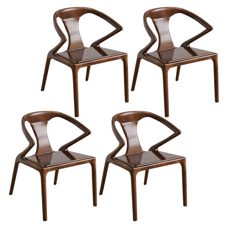 Modern Indoor Dining Arm Chair Solid Wood Windsor Back Arm Chair