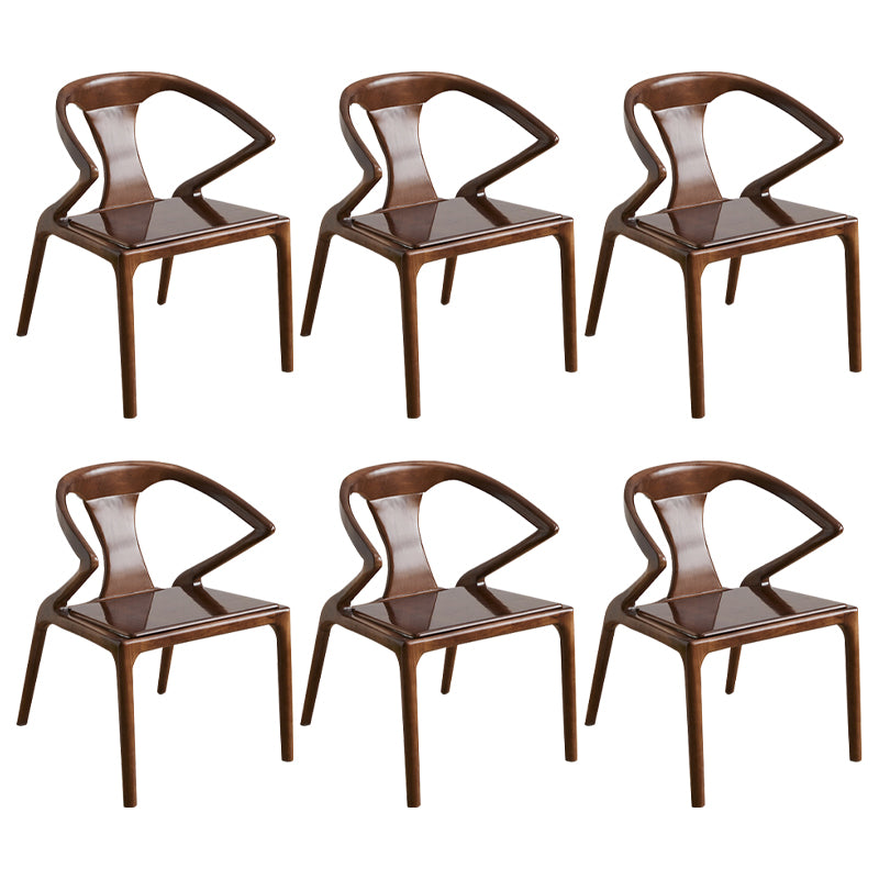 Modern Indoor Dining Arm Chair Solid Wood Windsor Back Arm Chair