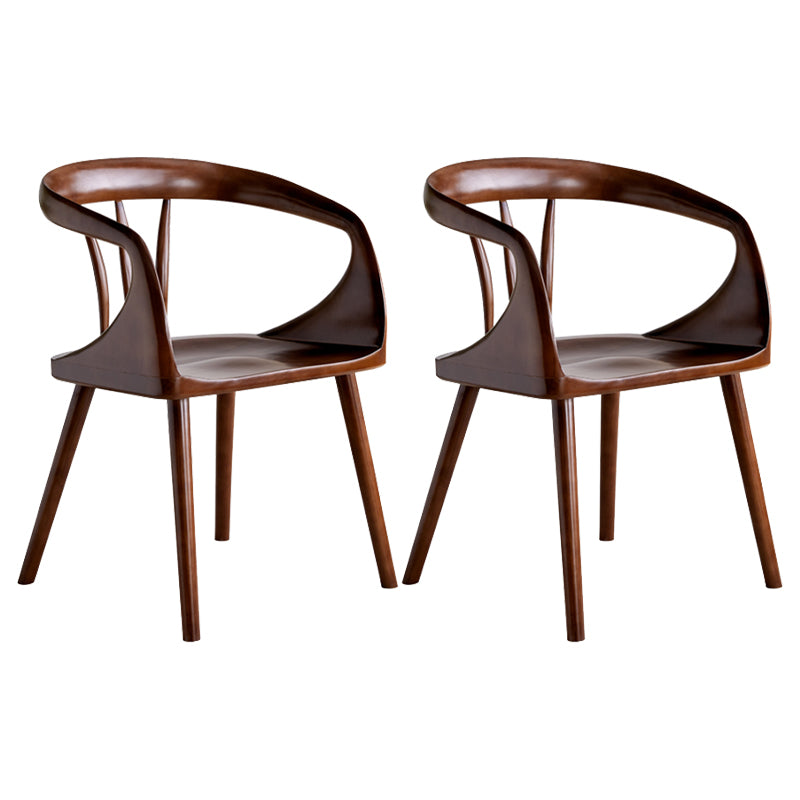 Modern Indoor Dining Arm Chair Solid Wood Windsor Back Arm Chair